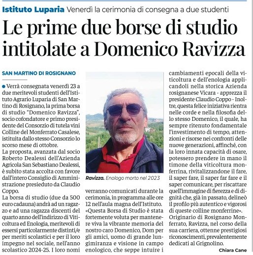 Cerimonia, consegna, 23 maggio, Domenico Ravizza